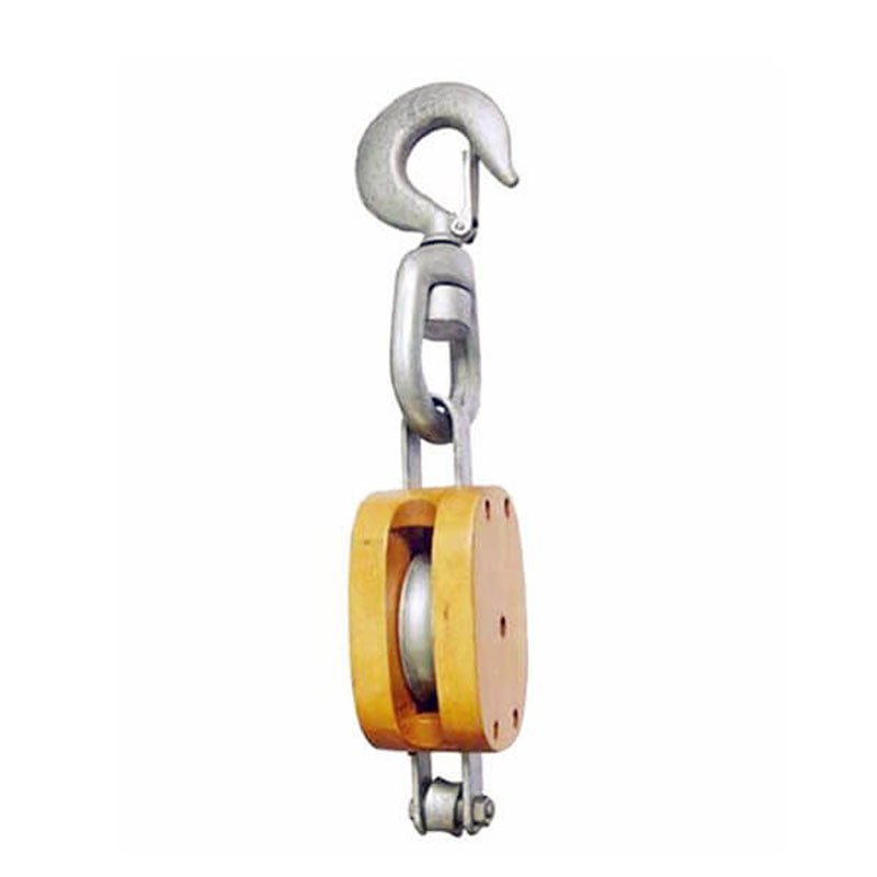 Regular Wood Block Single With Swivel Hook