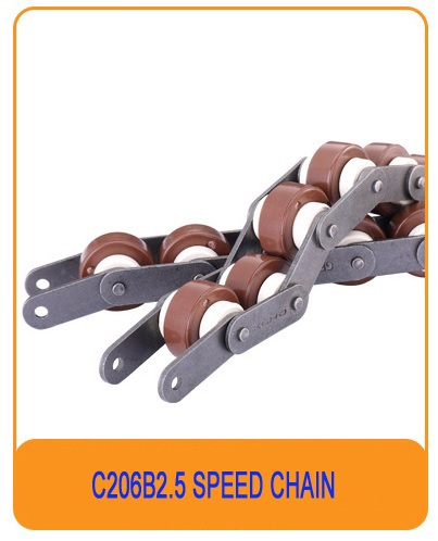 BS25-C206B tooling plate assembly line pitch 19.05 modular double speed chain