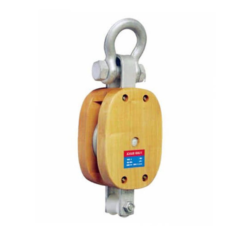 US Type Regular Wood Block Single With Shackle