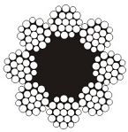 Elevator Steel Wire Rope 8x19W+FC