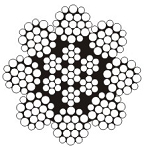 Elevator Steel Wire Rope 8x19W+IWRC