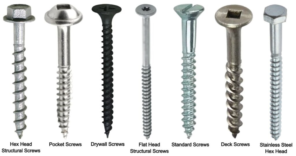 8 Types of Wood Screws and Their Uses
