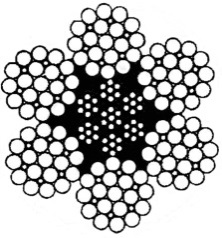 Line Contacted Wire Rope 6x25Fi+IWRC